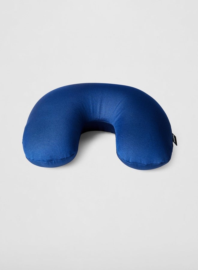 سامسونايت وسادة سفر/وسادة رقبة مريحة 3 في 1 من سامسونايت مصنوعة من البوليستر، مزودة بخرز دقيق، مناسبة للسفر بالطائرة للرجال والنساء، لون أزرق داكن - Image 4